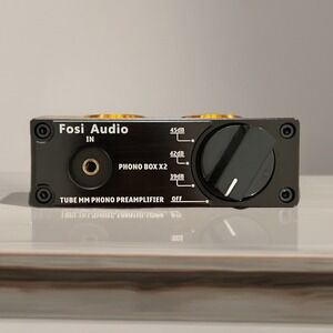 NIB Fosi Audio Box X2 HiFi Phono Preamp Record Player‎ Turntable Tube Preamp